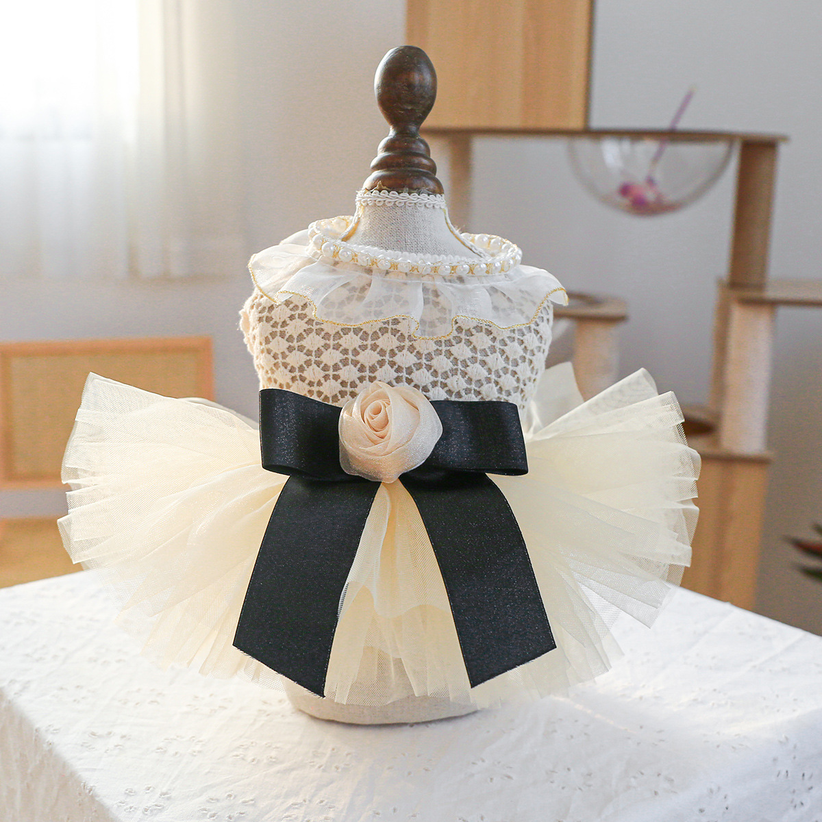 Pet ring dog cat clothes wholesale new cute princess puffy yarn Coco miss wedding dress dress dress
